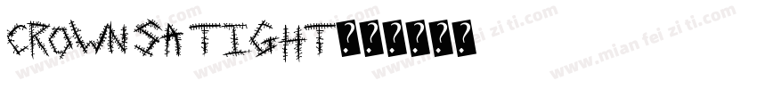 Crown SA Tight字体转换